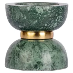 Kerzenhalter Sorin Grün/goldfarben 12,75x14 Cm