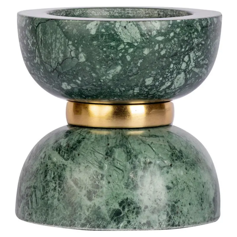 Kerzenhalter Sorin Grün/goldfarben 12,75x14 Cm