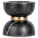 Möbelix Kerzenhalter Sorin Schwarz/gold 12,75x12,75 Cm