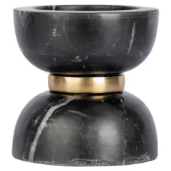 Kerzenhalter Sorin Schwarz/gold 12,75x12,75 Cm