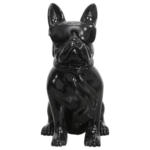 Möbelix Skulptur Bulldog Schwarz, 27x37 cm