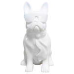 Möbelix Skulptur Bulldog Weiß, 27x37 cm