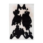 Möbelix Hochflorteppich Rabbit Animal Schwarz/Weiß, 160x230 cm