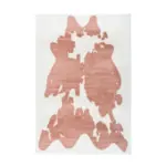 Möbelix Hochflorteppich Rabbit Animal Weiß/Taupe, 160x230 cm