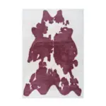 Möbelix Hochflorteppich Rabbit Animal Lila/Weiß, 160x230 cm