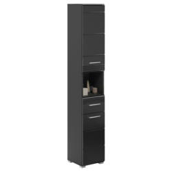 Hochschrank Linus Schwarz B: 30 Cm