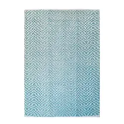 Flachwebteppich Aperitif Türkis, 120x170 Cm