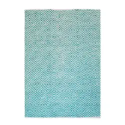 Flachwebteppich Aperitif Türkis, 160x230 Cm
