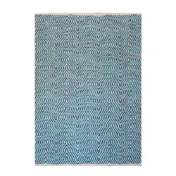Flachwebteppich Aperitif Blau, 80x150 cm