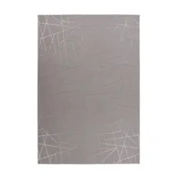 Teppich Silberfarben, Taupe Bijou 125, BxL: 80x150 cm