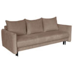 Möbelix Schlafsofa mit Bettkasten Rose Taupe B: 218 cm