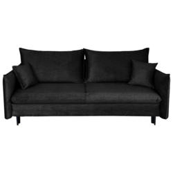 Schlafsofa mit Bettkasten Melody Schwarz B: 216 cm