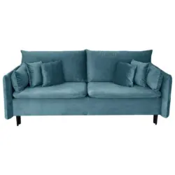Schlafsofa mit Bettkasten Orlando Blau B: 220 cm