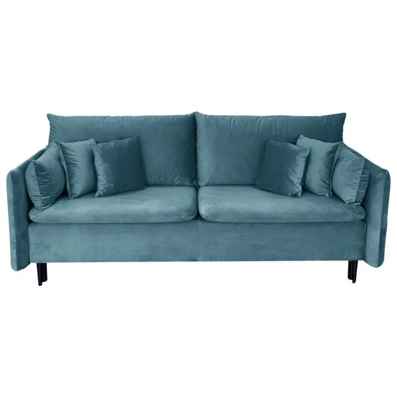 Schlafsofa mit Bettkasten Orlando Blau B: 220 cm