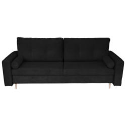 Schlafsofa mit Bettkasten Torenta Schwarz B: 220 cm