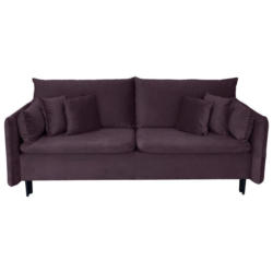 Schlafsofa Mit Bettkasten Orlando Aubergine B: 220 Cm