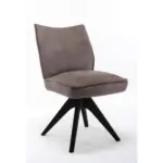 Möbelix Stuhl Fulton Braun, Grau Beine Schwarz, B: 52 cm