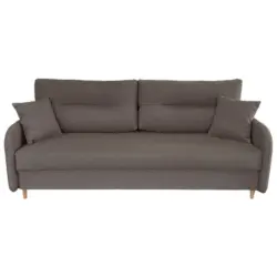Schlafsofa mit Bettkasten Vero Taupe B: 206 cm