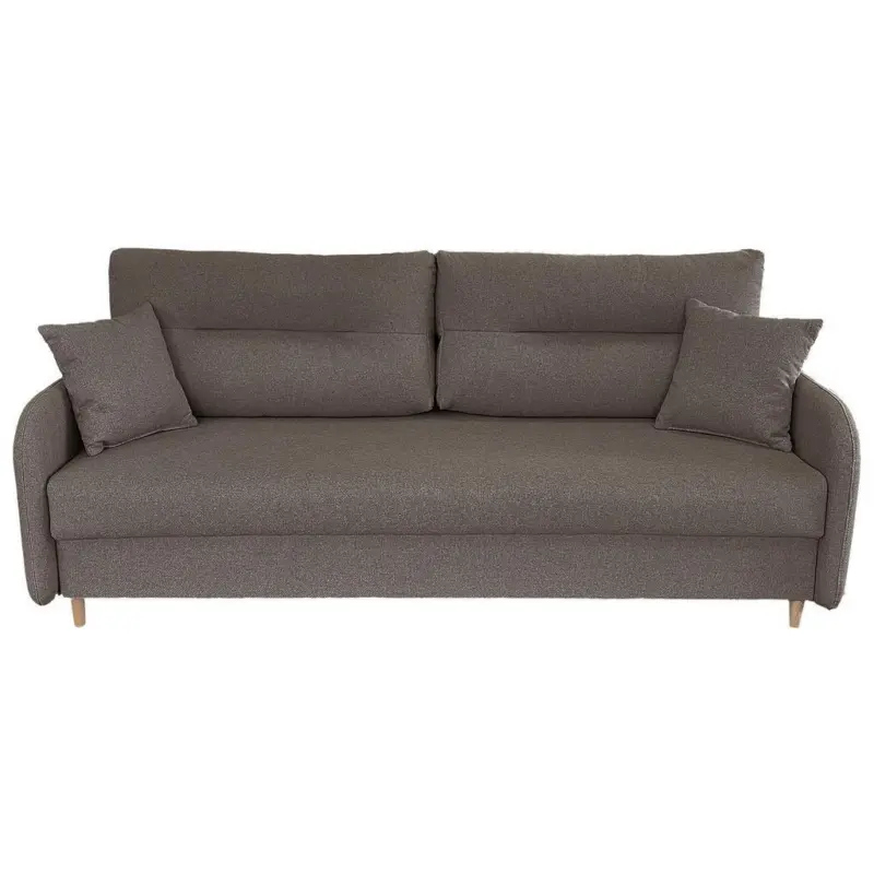 Schlafsofa mit Bettkasten Vero Taupe B: 206 cm