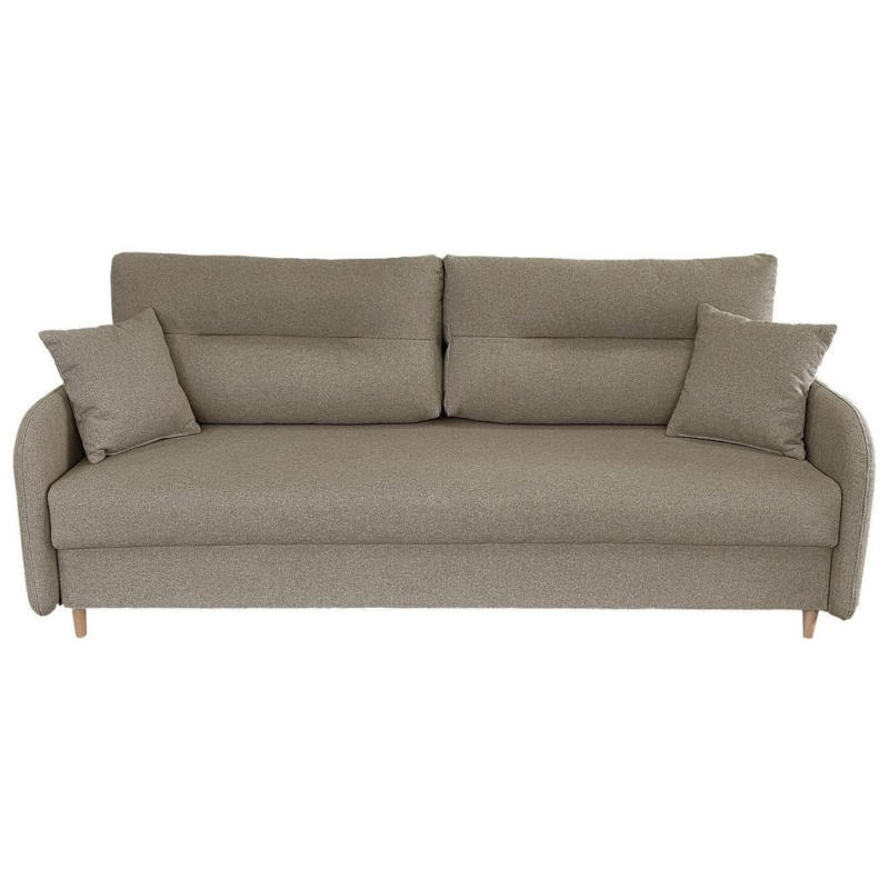 Schlafsofa mit Bettkasten Vero Beige B: 206 cm