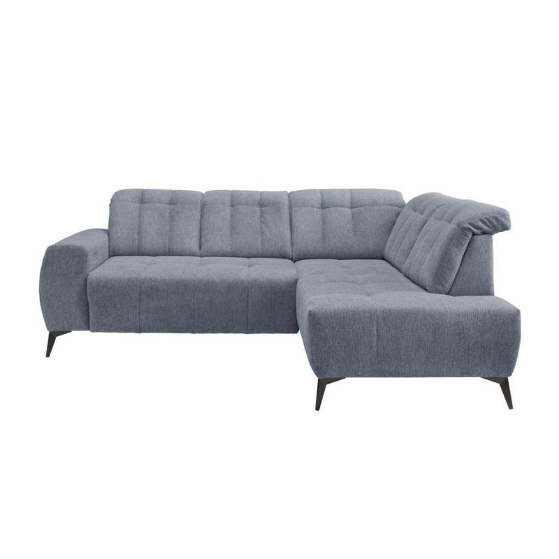 Ecksofa mit USB Anschluss Sano, Hellblau, S: 261x200 cm