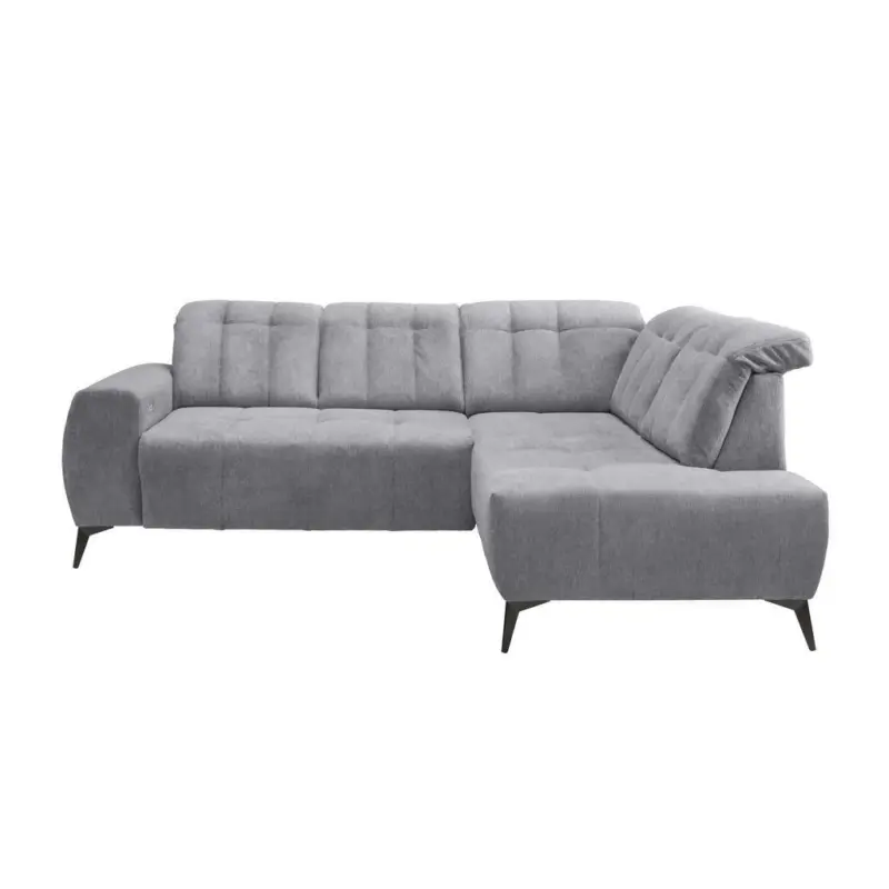 Ecksofa Mit Usb Anschluss Sano, Hellgrau, S: 261x200 Cm