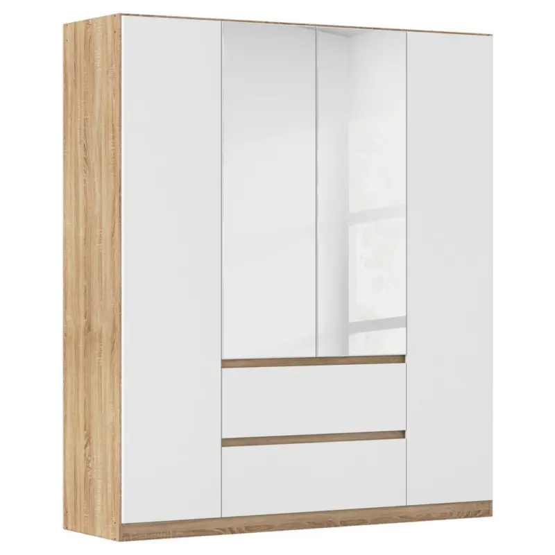 Drehtürenschrank Mainz Eichefarben B: 181 Cm