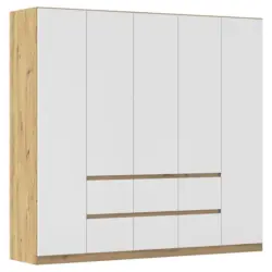 Drehtürenschrank Mainz Eiche Artisan B: 226 Cm