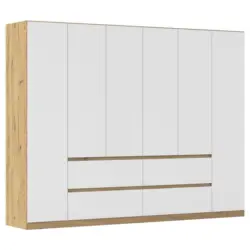 Drehtürenschrank Mainz Eiche Artisan B: 271 Cm