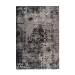 Flachwebteppich Vintage Grau, 140x200 cm