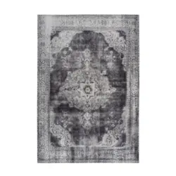 Flachwebteppich Vintage 8400 Hellgrau, 140x200 cm