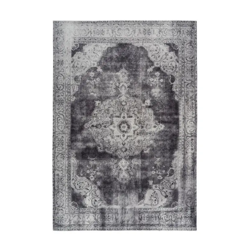 Flachwebteppich Vintage 8400 Hellgrau, 140x200 cm