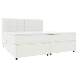 Boxspringbett mit Topper Garda 180x200 cm Creme