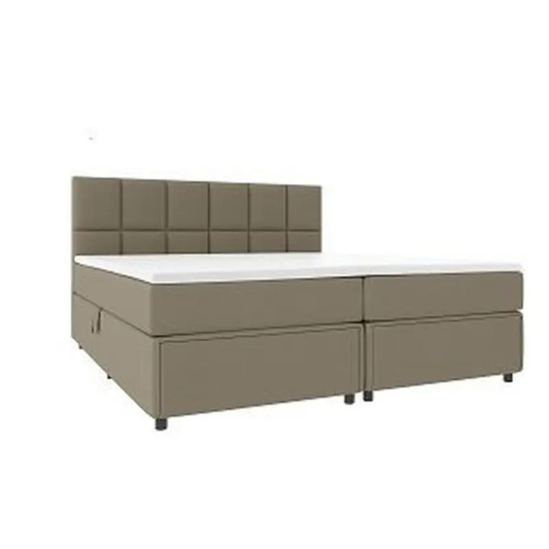 Boxspringbett Mit Topper Garda 140x200 Cm Braun
