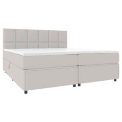 Boxspringbett mit Topper Garda 100x200 cm Beige