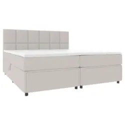 Boxspringbett Mit Topper Garda 140x200 Cm Beige