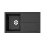 Möbelix Spüle Cleveland Schwarz 86x21,4 cm