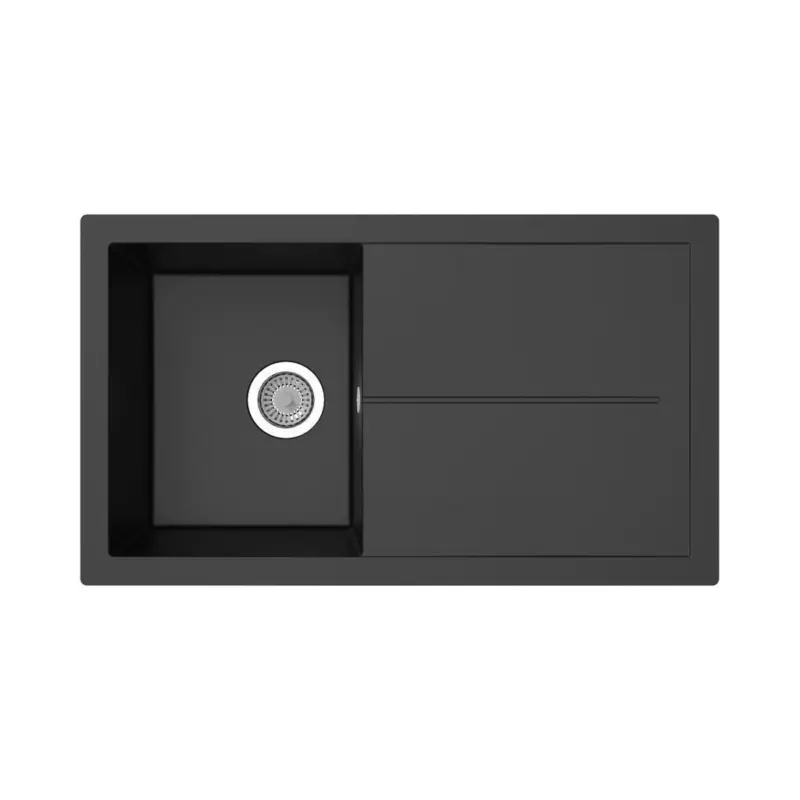 Spüle Cleveland Schwarz 86x21,4 cm