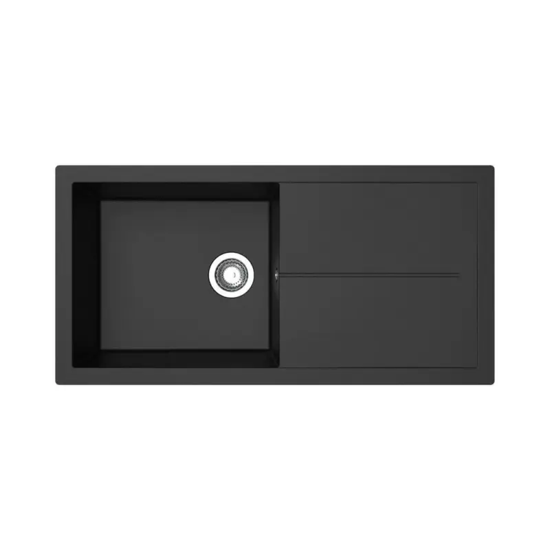 Spüle Cleveland Schwarz 100x21,4 cm