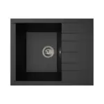 Möbelix Spüle Houston Schwarz 62x21 cm