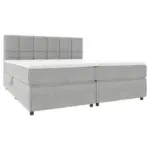 M&ouml;belix Boxspringbett Mit Topper Garda 120x200 Cm Hellgrau