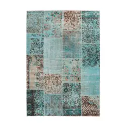 Flachwebteppich Toska 125 Grün, 80x150 Cm