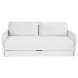 Schlafsofa mit Bettkasten Milan Wei&szlig; B: 203 cm