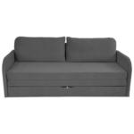 Möbelix Schlafsofa mit Bettkasten Milan Dunkelgrau B: 203 cm