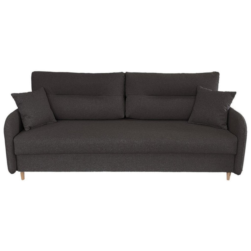 Schlafsofa mit Bettkasten Vero Grau B: 206 cm