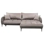 Möbelix Ecksofa mit Bettkasten Letto 260x189 cm Velours Beige