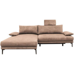 Ecksofa mit Bettkasten Lagacy 192x260 cm Webstoff Beige