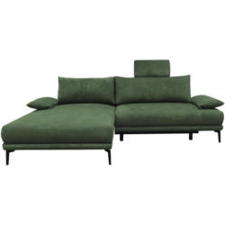 Ecksofa mit Bettkasten Lagacy 192x260 cm Webstoff Grün