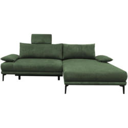 Ecksofa mit Bettkasten Lagacy 260x192 cm Webstoff Grün