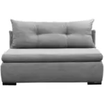 Möbelix Schlafsofa mit Bettkasten Yellow B: 154 cm Cord Hellgrau